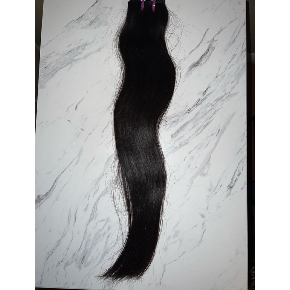 NATURAL STRAIGHT/ INDIAN TEMPLE 100% HUMAN HAIR
